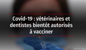 Covid-19 : vétérinaires et dentistes bientôt autorisés à vacciner