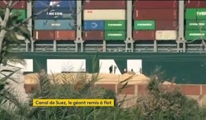 Canal de Suez : l’"Ever Given" enfin remis à flot