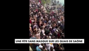Plusieurs centaines de personnes réunies pour une fête sans masque à Lyon