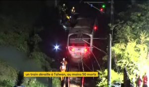 Taïwan : au moins 50 morts dans un accident de train