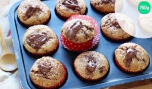 Muffins au cœur coulant de Nutella