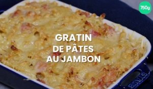 Gratin de pâtes au jambon