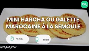 Mini harcha ou galette marocaine à la semoule