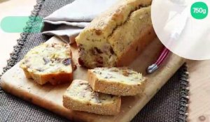 Cake salé chèvre figue et jambon