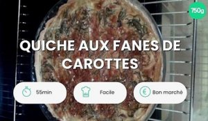 Quiche aux fanes de carottes