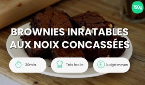 Brownies inratables aux noix concassées