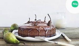 Gâteau au chocolat et poires