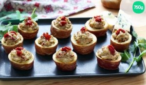 Tapas de pommes de terre à la Fourme d'Ambert et tomates séchées