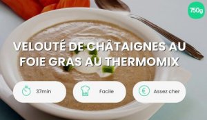 Velouté de châtaignes au foie gras au thermomix