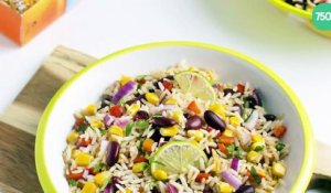 Salade de riz complet à la mexicaine
