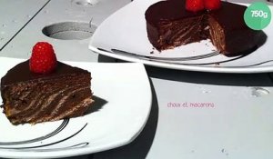 Marbré chocolat noir - framboise