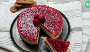 Cheesecake au chocolat blanc et aux framboises