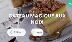 Gâteau magique aux noix