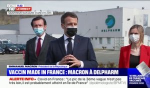 Emmanuel Macron sur les vaccins "made in France": "La bataille qui est la nôtre, c'est celle de l'innovation et de la production"