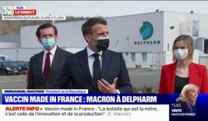 Emmanuel Macron: "En 2021, nous produirons sur notre sol 250 millions de doses de vaccin pour la France et l'Europe"