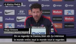 Clasico - Simeone va regarder le Clasico mais reste concentré sur le Betis