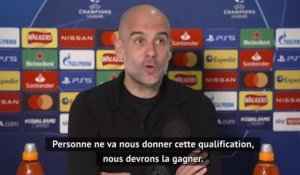 Quarts - Guardiola : "Faire nos preuves"