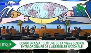Congo - Brazza : Clôture de la 10ème session extraordinaire de l'assemblée nationale