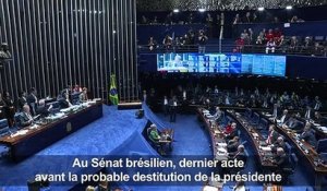 Brésil: dernier acte avant la probable destitution de Rousseff