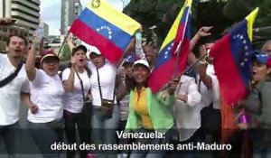 Venezuela: début des rassemblements anti-Maduro