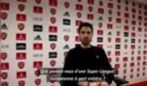 Arsenal - Arteta ne sait rien sur la Super Ligue