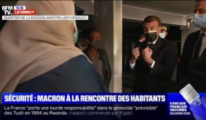 À Montpellier, Emmanuel Macron interrogé par des parents d'élève sur la réouverture des écoles: "On va rouvrir, je m'y engage"