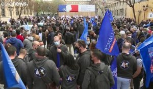 Les policiers français en colère manifestent contre le verdict après l'affaire de Viry-Chatillon