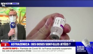 Grégory Tempremant (URPS Pharmaciens Hauts-de-France): "Des pharmaciens à usage intérieur m'ont dit qu'ils avaient des stocks [de vaccins] qui périmaient le mois prochain"