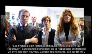 ✅ Emmanuel Macron sort la sulfateuse - « Les Français s'en fichent »