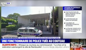 François Bersan (Unité-SGP Police Yvelines) sur la policière tuée à Rambouillet: "c'est une profonde émotion devant le commissariat"