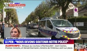 Marine Le Pen (RN) sur l'attaque au couteau à Rambouillet: "Il faut arrêter le laxisme"