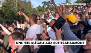 Paris : une fête sans gestes barrière au parc des Buttes-Chaumont