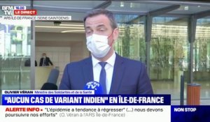 Olivier Véran "fait le constat qu'il y a un certain nombre de grands centres de vaccination qui ont des créneaux de vaccination ouverts"