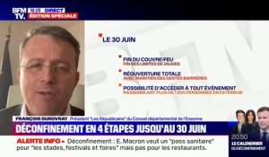 Le président du Conseil départemental de l'Essonne se "félicite des mesures qui sont annoncées" mais "reste inquiet sur la situation de [son] département"