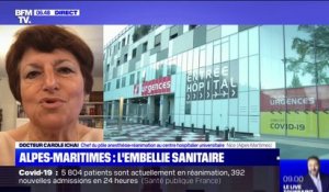 Docteur au CHU de Nice, Carole Ichai observe "une décroissance importante" des patients Covid-19 dans les hôpitaux des Alpes-Maritimes