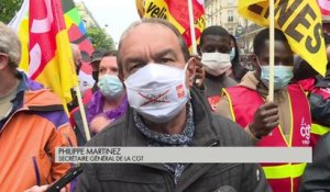 Philippe Martinez, présent à la manifestation parisienne du 1er Mai : «Le quoi qu’il en coûte bénéficie surtout aux entreprises»