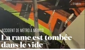 Les terribles images de l'effondrement d'un pont du métro à Mexico