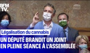 Militant pour la légalisation du cannabis, un député brandit un joint en pleine séance à l'Assemblée