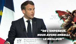 Avec Napoléon, Macron commémore "une part de nous" et refuse "d'effacer le passé"