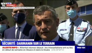 Gérald Darmanin sur le policier tué à Avignon: "Tous les moyens de la police sont mis à la disposition de la justice pour retrouver les auteurs"