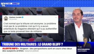 L'anonymat de la nouvelle tribune de militaires soulève beaucoup d'interrogations sur les réseaux sociaux