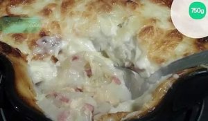 Gratin de chou chinois jambon et mozzarella