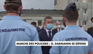 Marche des policiers : Gérald Darmanin se défend