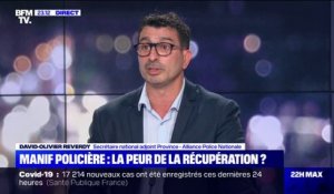 David-Olivier Reverdy (Alliance): Si des politiques viennent à la manifestation des policiers pour "en profiter", ils "risquent d'être très mal reçus"