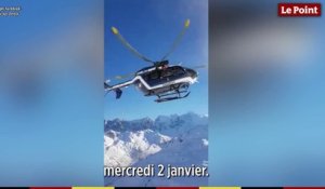 Alpes : la Gendarmerie réalise une manoeuvre spectaculaire  lors d'un sauvetage en hélicoptère