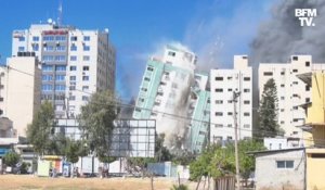 L'immeuble des médias Al-Jazeera et AP à Gaza détruit par l'armée israélienne