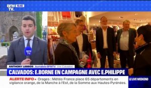Législatives: Élisabeth Borne en campagne dans le Calvados aux côtés d'Édouard Philippe