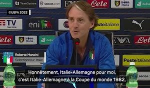 Ligue des Nations - Mancini : "Italie v Allemagne, pour moi, c'est 1982"