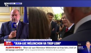 Éric Dupond-Moretti répond à Jean-Luc Mélenchon après ses propos sur la "police qui tue"