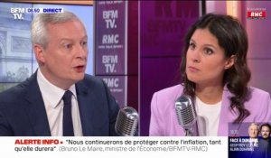 "Il est hors de question que des salariés, des français paient plus d'impôt sur le revenu avec l'inflation", déclare Bruno Le Maire